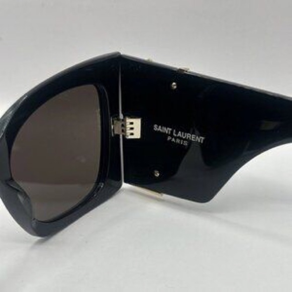 New Saint Laurent SL M119 BLAZE-001 Black Cat Eye Women's Sunglasses Fashion - Picture 3 of 4